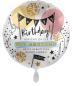 Preview: Folienballon - Happy Birthday, hoffentlich der mit Abstand beste Geburtstag! - ø 43cm